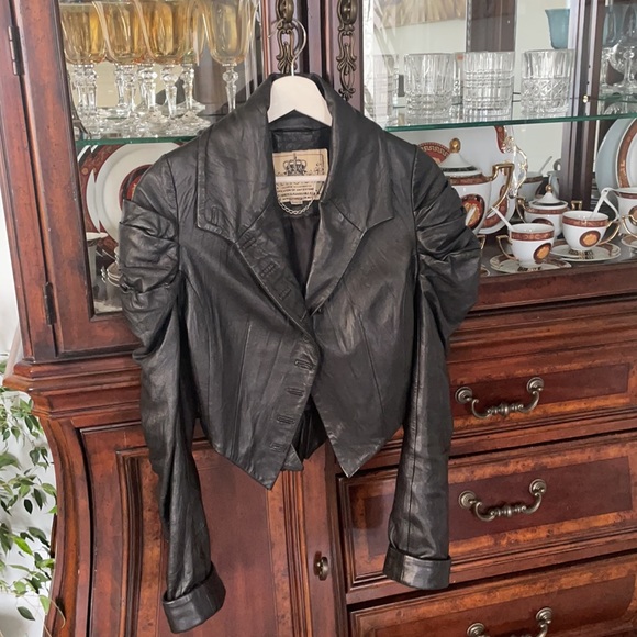 Religion Victorian style leather jacket - Picture 8 of 11